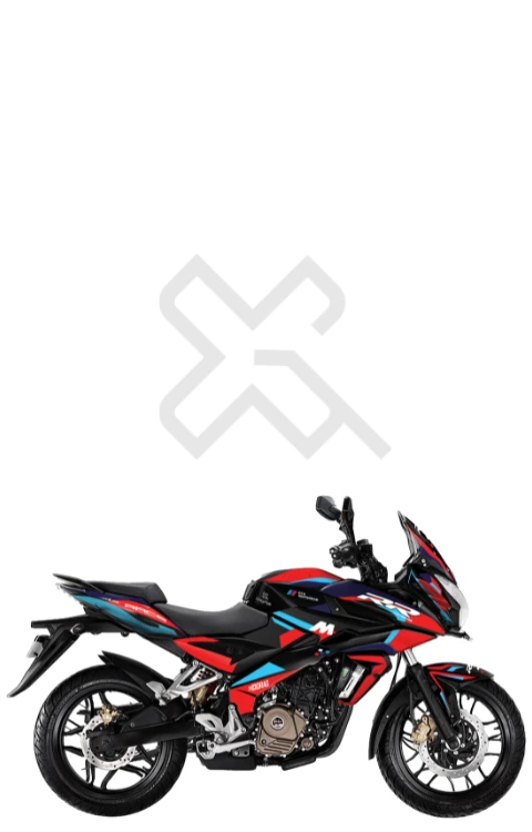 RR Edition Full Body Sticker Compatible with Pulsar AS150/200 | Made in Premium Gloss Vinyl with FPF (Fade Protection Film), Waterproof, Precut Sticker, Pack of 1 Compatible with Both Side